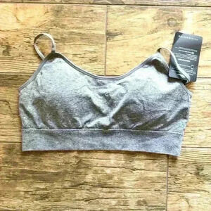 COVER GIRL gray teen padded sports training removable pads bra XL